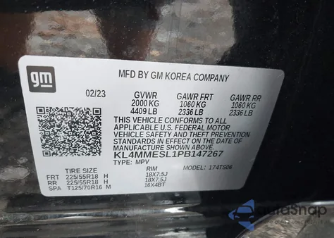 2023 Buick Encore Gx Select Awd z USA, uszkodzony, nr VIN KL4MMESL1PB147267